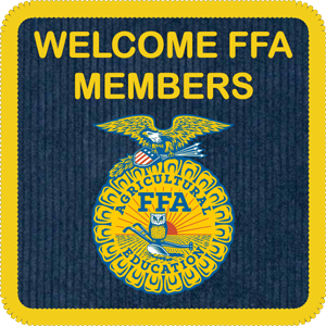 WELCOME FFA MEMBERS